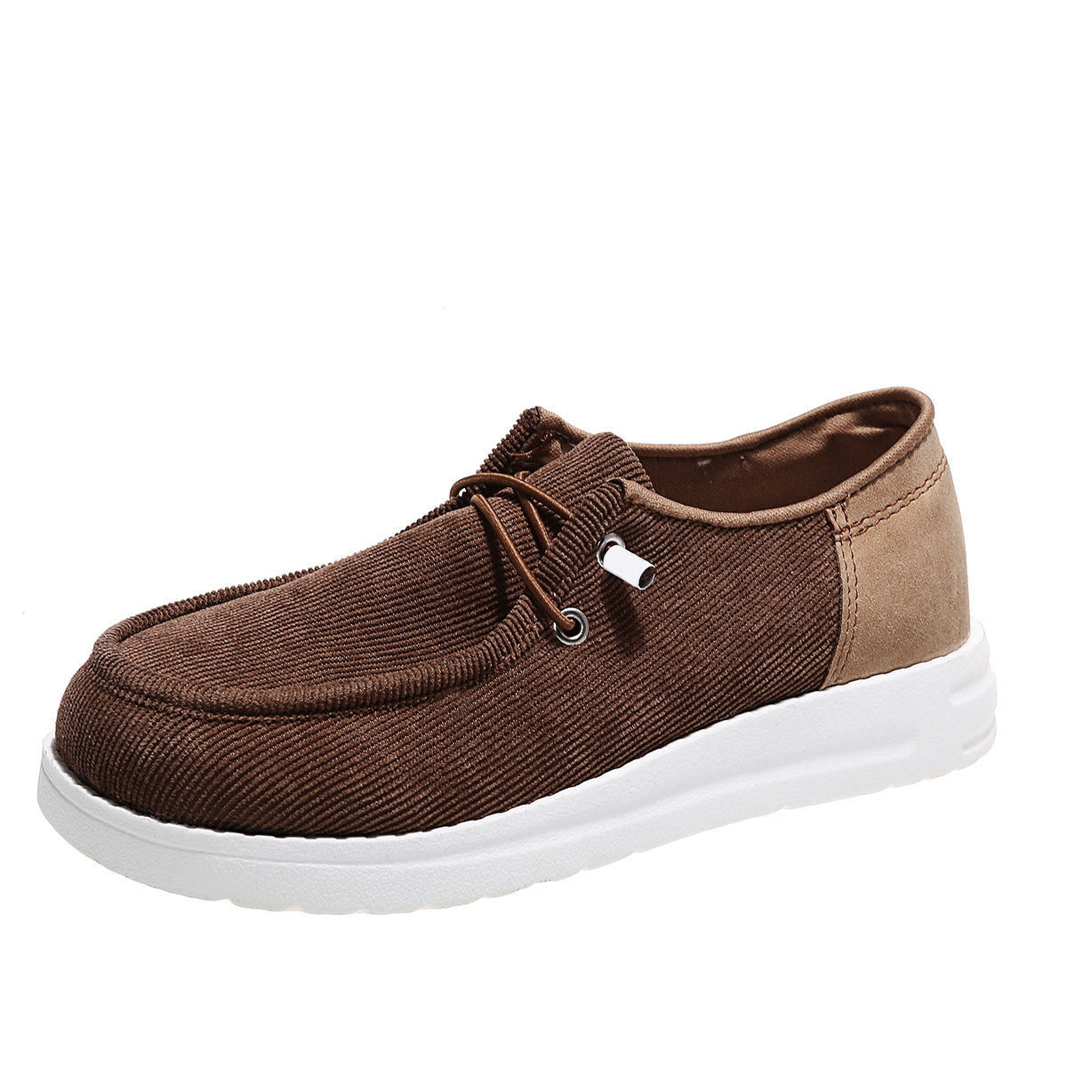 Flache Schuhe Frau Gummiband